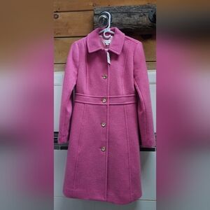 J. Crew Factory NWT Pink Wool Blend Lady Coat